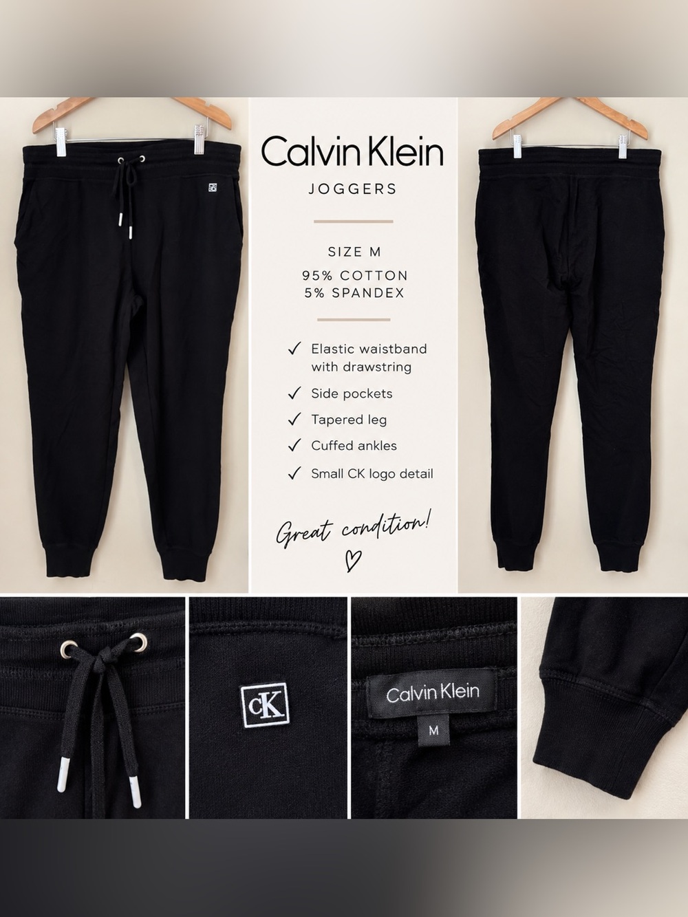 Calvin Klein Black Joggers